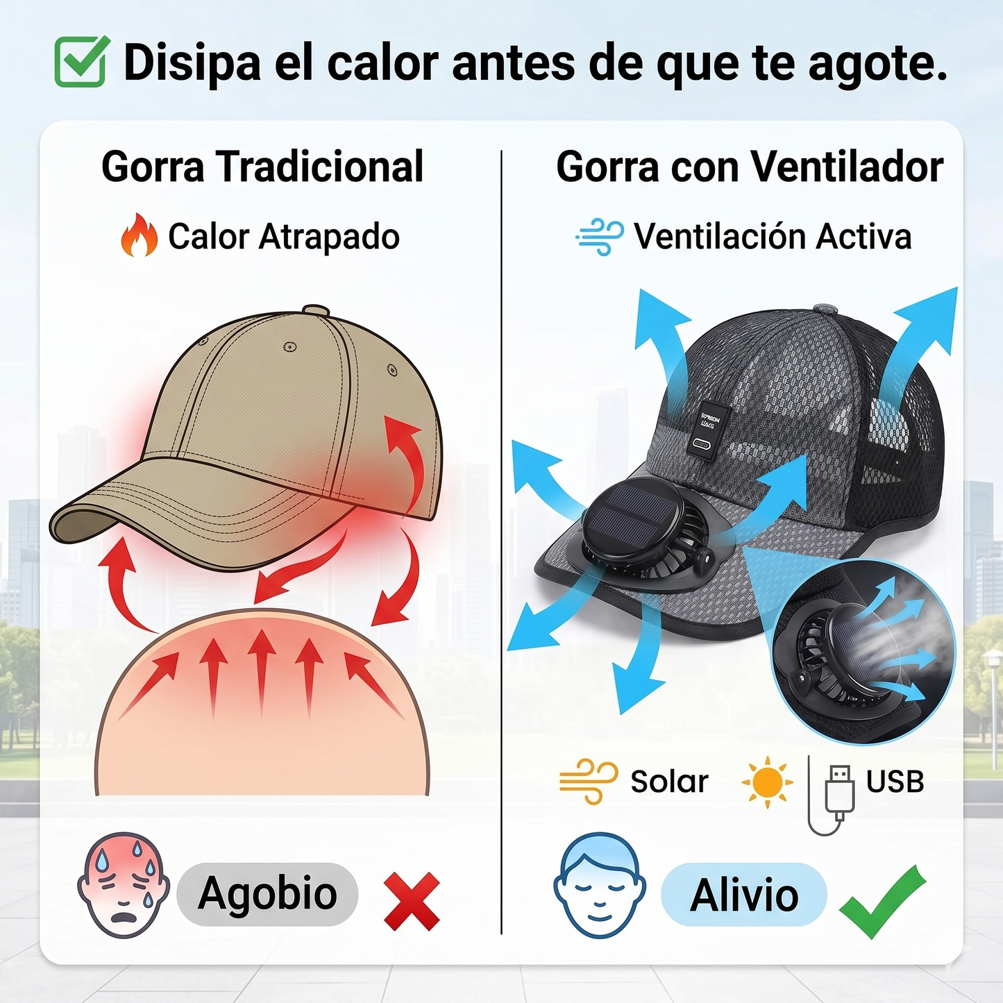 Gorra Ventilada